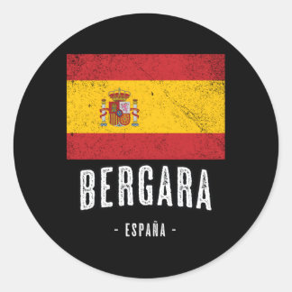 Bergara Spanje Es Vlaggenstad Bandera Ropa Ronde Sticker
