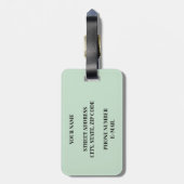 Bergavonturen, Herinneringen Maken, Bagage Label (Achterkant verticaal)