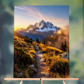 Bergavonturen Zonsopgang Poster (Neutraal)