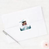 Bergavontuur Afstudeerfeest Vierkante Sticker (Envelop)