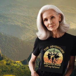 Bergavontuur begint Natuur liefhebber Outdoor T-shirt