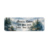 Bergavontuur Boho Meer Bruidsdouche Etiket (Voorkant)