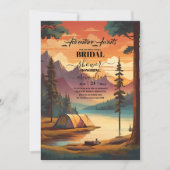 Bergavontuur Boho rustiek Vrijgezellenfeest Kaart (Voorkant)
