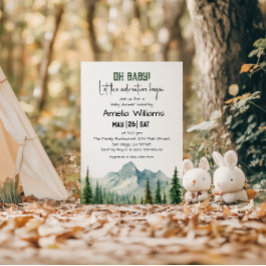 Bergavontuur Oh Baby Shower Kaart
