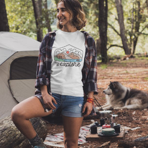 Bergavontuur Tijd om te Verkennen T-shirt