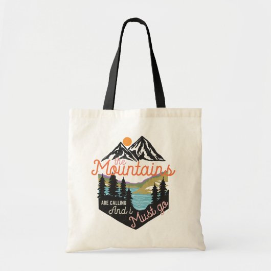  bergavontuur tote bag (Voorkant)
