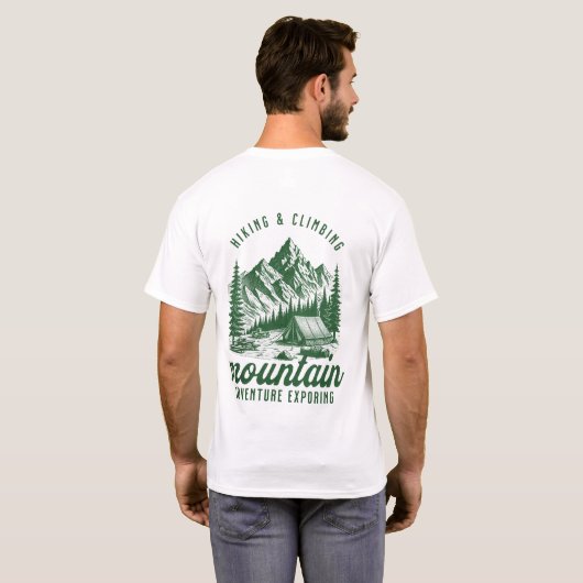 Bergavontuur: Wandelen & Klimmen T-shirt (Achterkant volledig)
