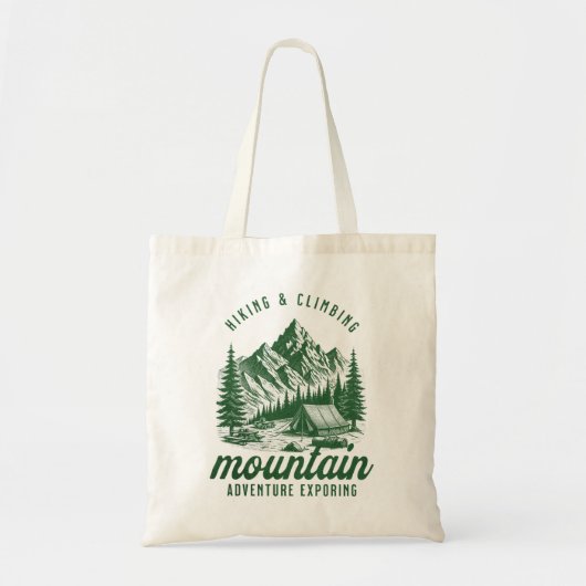 Bergavontuur: Wandelen & Klimmen Tote Bag (Voorkant)