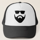 bergbaard en zonnebrillen trucker pet (Voorkant)