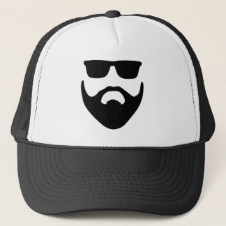 bergbaard en zonnebrillen trucker pet