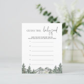 BergBaby shower raadt het Baby-voedselspel (Staand voorkant)