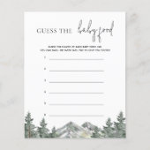 BergBaby shower raadt het Baby-voedselspel (Voorkant)