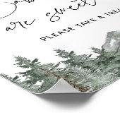 Bergbaby's van Baby shower zijn een lekker treintj Poster (Hoek)