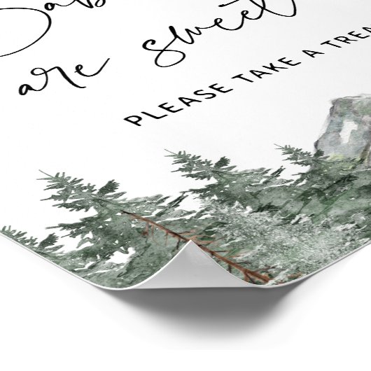 Bergbaby's van Baby shower zijn een lekker treintj Poster (Hoek)