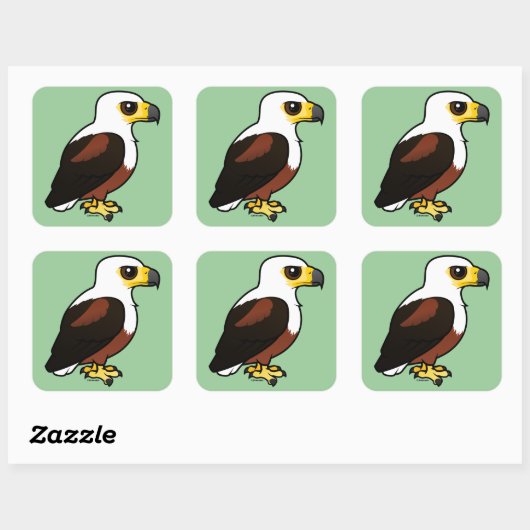 Bergbare Afrikaanse viseagle Vierkante Sticker (Vel)