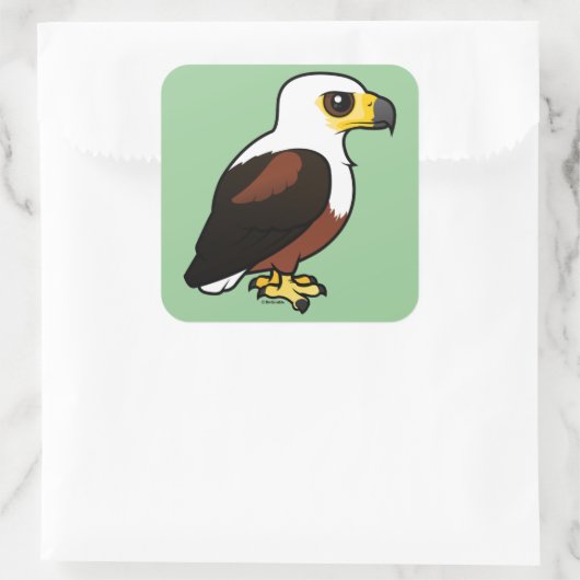 Bergbare Afrikaanse viseagle Vierkante Sticker (Tas)