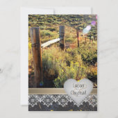 Bergbeemdarm Rustic Wedding Uitnodiging (Voorkant)