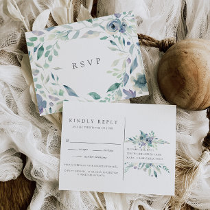 Bergbeemdje RSVP-Briefkaart met keuze uit maaltijd Uitnodiging Briefkaart