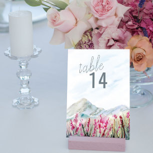 Bergbeemdweide Waterverf Wedding Kaart
