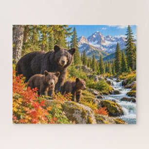Bergbeerfamilie Legpuzzel