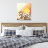 Bergbek 1 | Florent Bodart Canvas Afdruk (Insitu (Slaapkamer))