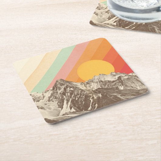 Bergbek 1 | Florent Bodart Kartonnen Onderzetters (Schuin)