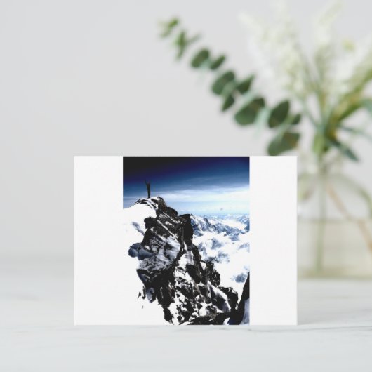 Bergbeker Achievement Snow Briefkaart (Staand voorkant)