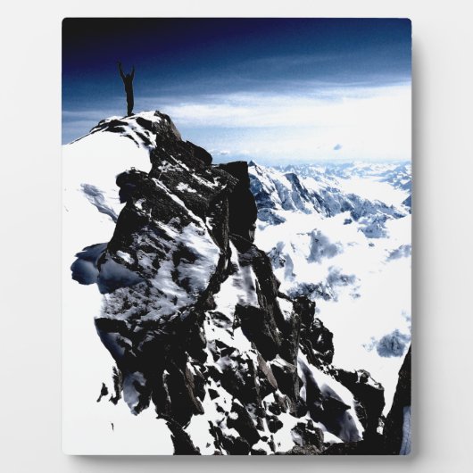 Bergbeker Achievement Snow Fotoplaat (Voorkant)