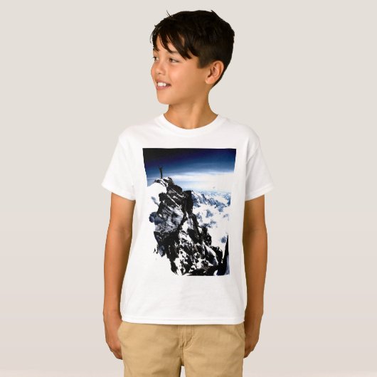 Bergbeker Achievement Snow T-shirt (Voorkant volledig)