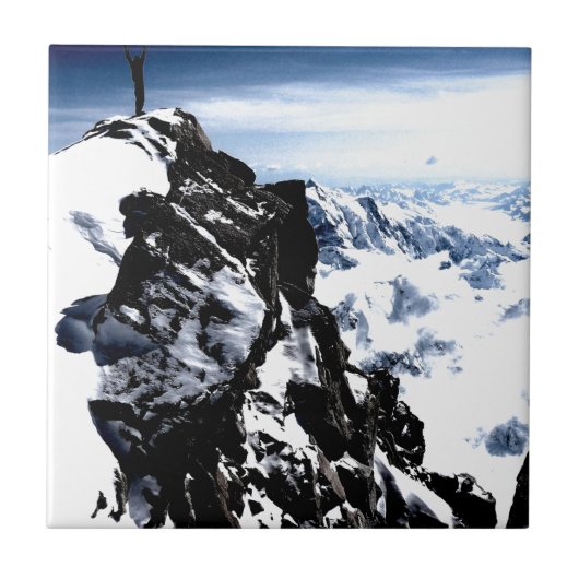 Bergbeker Achievement Snow Tegeltje (Voorkant)