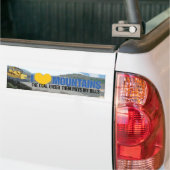 Bergbeker, LOVE, DE KOOL ONDER HEN BETAALT M... Bumpersticker (Op Truck)
