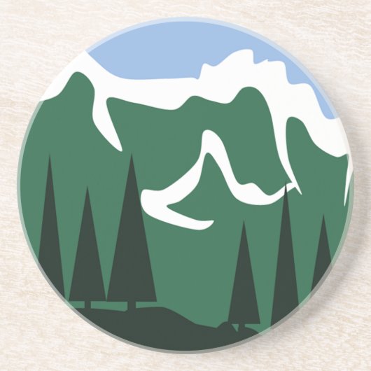 Bergbeker Zandsteen Onderzetter (Voorkant)