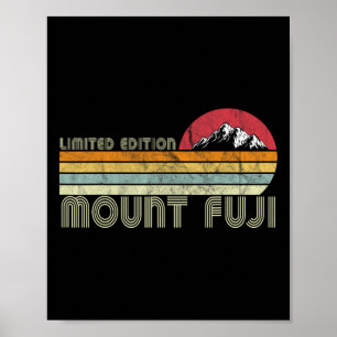 Bergbeklimmen Bergklimmen Mount Fuji Kamperen Poster