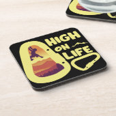 Bergbeklimmen Bier Onderzetter (Linkerzijde)