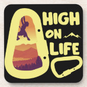 Bergbeklimmen Bier Onderzetter (Voorkant)