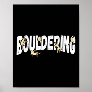 Bergbeklimmen Boulderen Poster