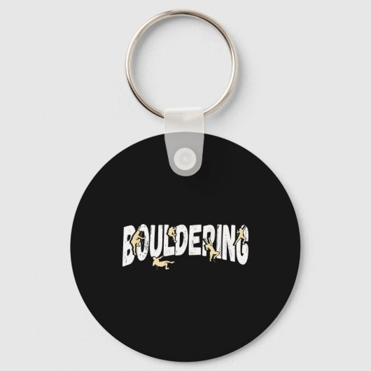 Bergbeklimmen Bouldering Sleutelhanger (Voorkant)