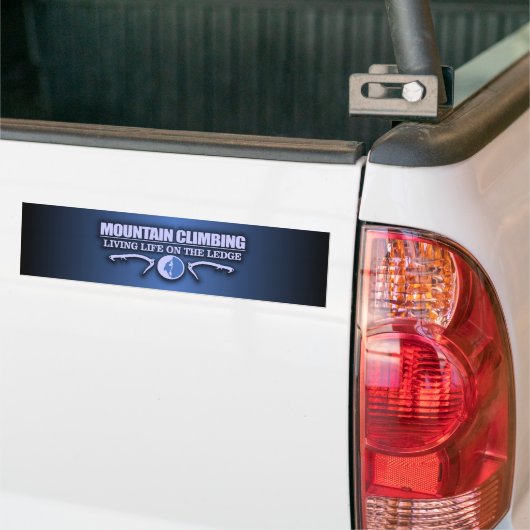 bergbeklimmen bumpersticker (Op Truck)