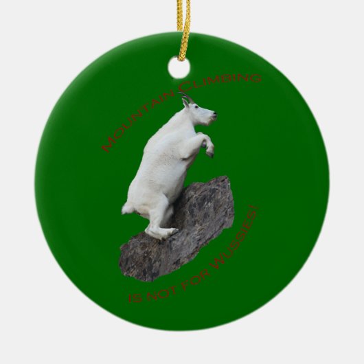 bergbeklimmen keramisch ornament (Voorkant)