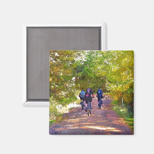 BERGBEKLIMMEN OP DE FIETS MAGNEET (Voorkant / Achterkant)