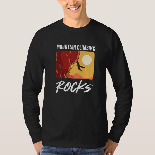 Bergbeklimmen Rocks Boulderen Bergbeklimmer CLI T-shirt (Voorkant)