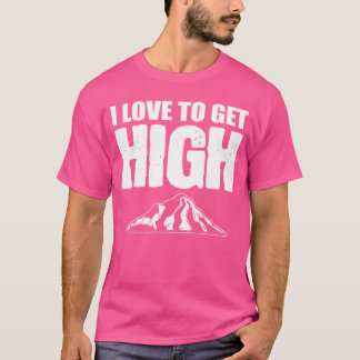 Bergbeklimmen sporten rotsklimmer meisje t-shirt