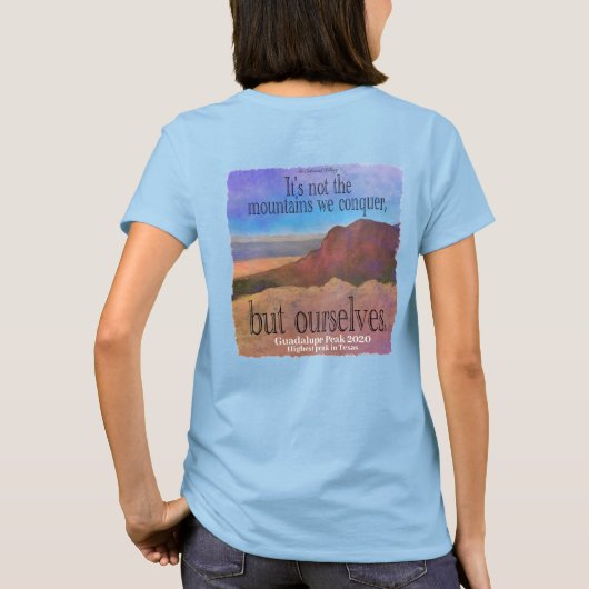 Bergbeklimmen t-shirt (Achterkant)