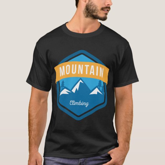 bergbeklimmen t-shirt (Voorkant)