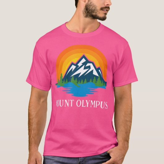 Bergbeklimmen Wandeltop Gift Mount Olympu T-shirt (Voorkant)