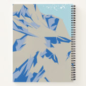 bergbeklimmer, bergen, extreme sport notitieboek (Achterkant)