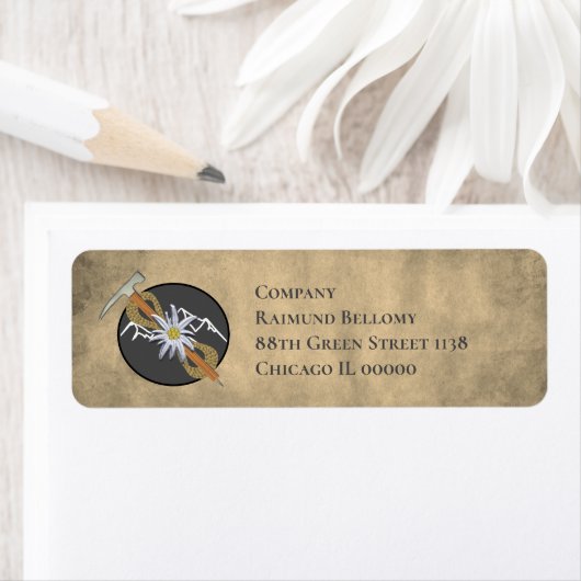 bergbeklimmer etiket (Insitu)