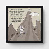 bergbeklimmer fotoplaat (Voorkant)