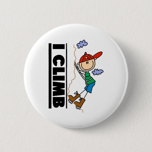 bergbeklimmer ik klimt  ronde button 5,7 cm (Voorkant)