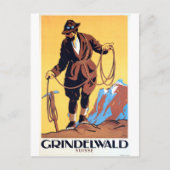 Bergbeklimmer in Grindelwald, Zwitserland Briefkaart (Voorkant)
